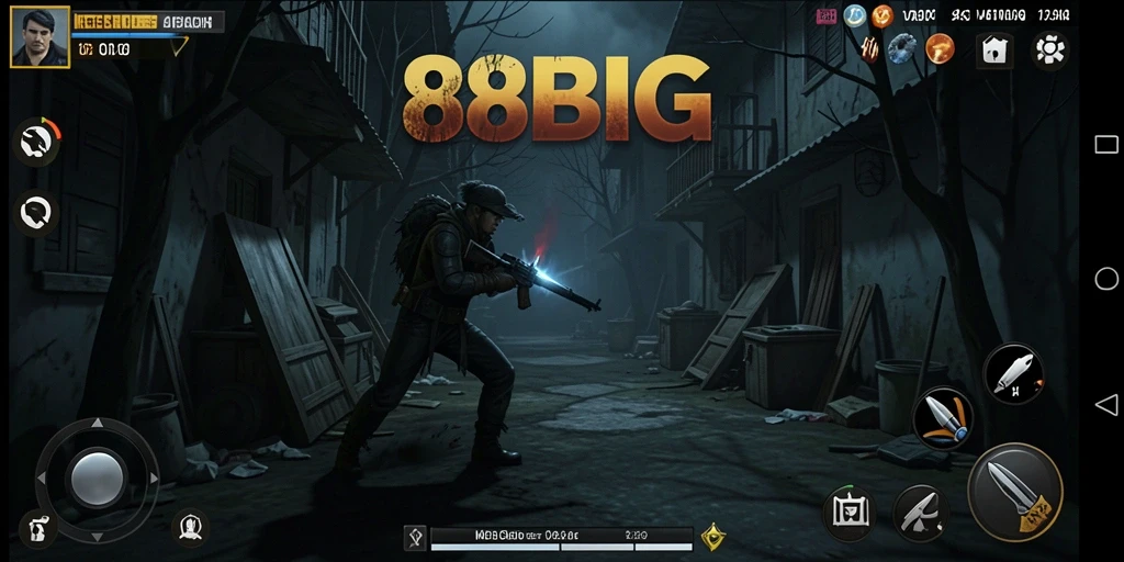 Gameplay mencekam dengan suasana gelap dari 88BIG.