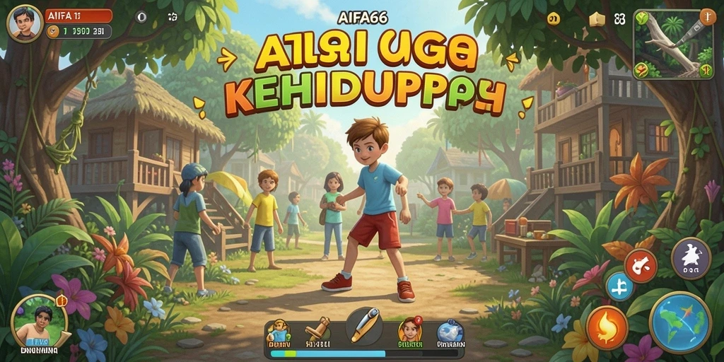 Tampilan gameplay AIFA66 yang menampilkan interaksi karakter yang dinamis.