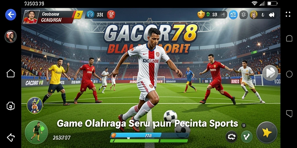 Tampilan gameplay seru dalam GACOR78 dengan berbagai olahraga.
