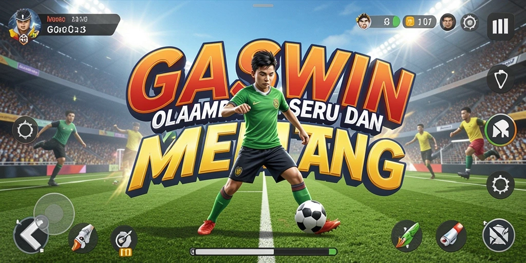 Screenshot GASWIN memperlihatkan aksi seru gameplay olahraga.