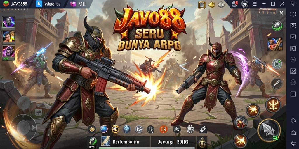 Gameplay seru dengan pertarungan yang mendebarkan di JAVO88.