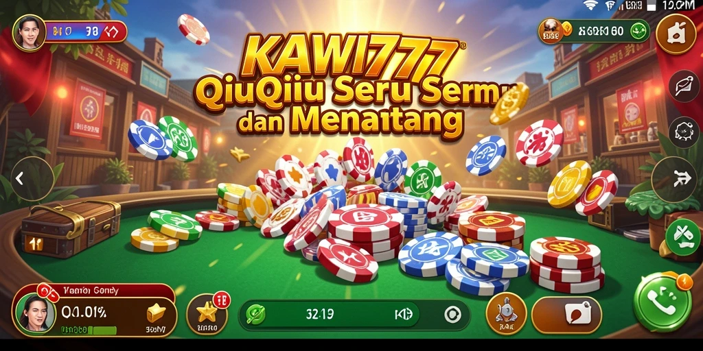 Screenshot gameplay QiuQiu KAWI777 yang menarik.