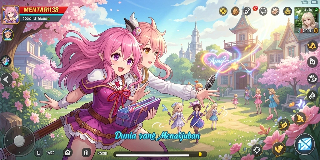 Screenshot MENTARI138 menunjukkan karakter anime dalam aksi yang mendebarkan.