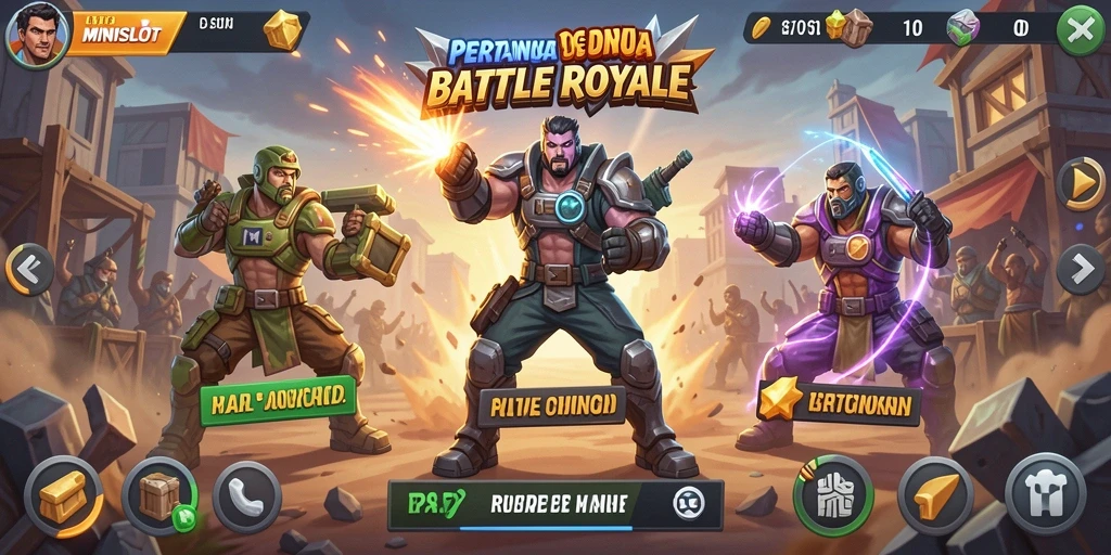 Gameplay seru dalam arena pertarungan Battle Royale.