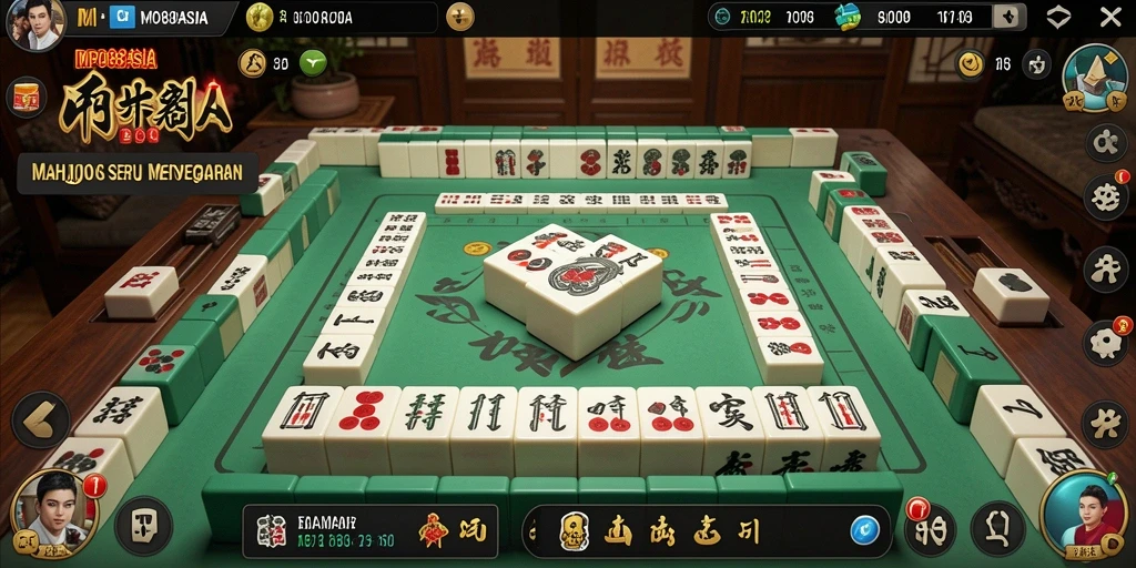 Tampilan gameplay Mahjong yang menawan di MPO88ASIA.