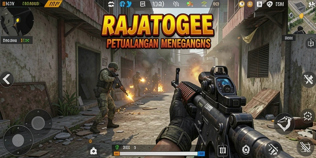 Tampilan gameplay intens RAJATOGEL yang menantang di setiap sudut.