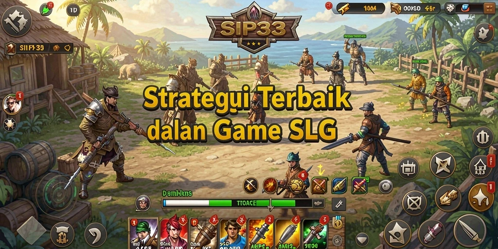 Tampilan gameplay SIP33 dengan aksi strategi yang mendebarkan.