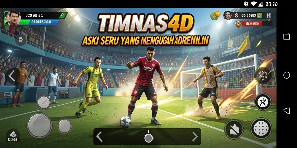 Tampilan gameplay yang mendebarkan di TIMNAS4D